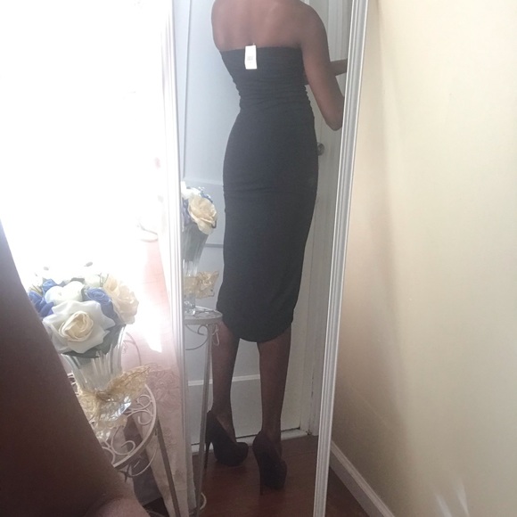 ✨HP!✨NWT Almost Famous Strapless Highlow Dress S - Picture 6 of 9